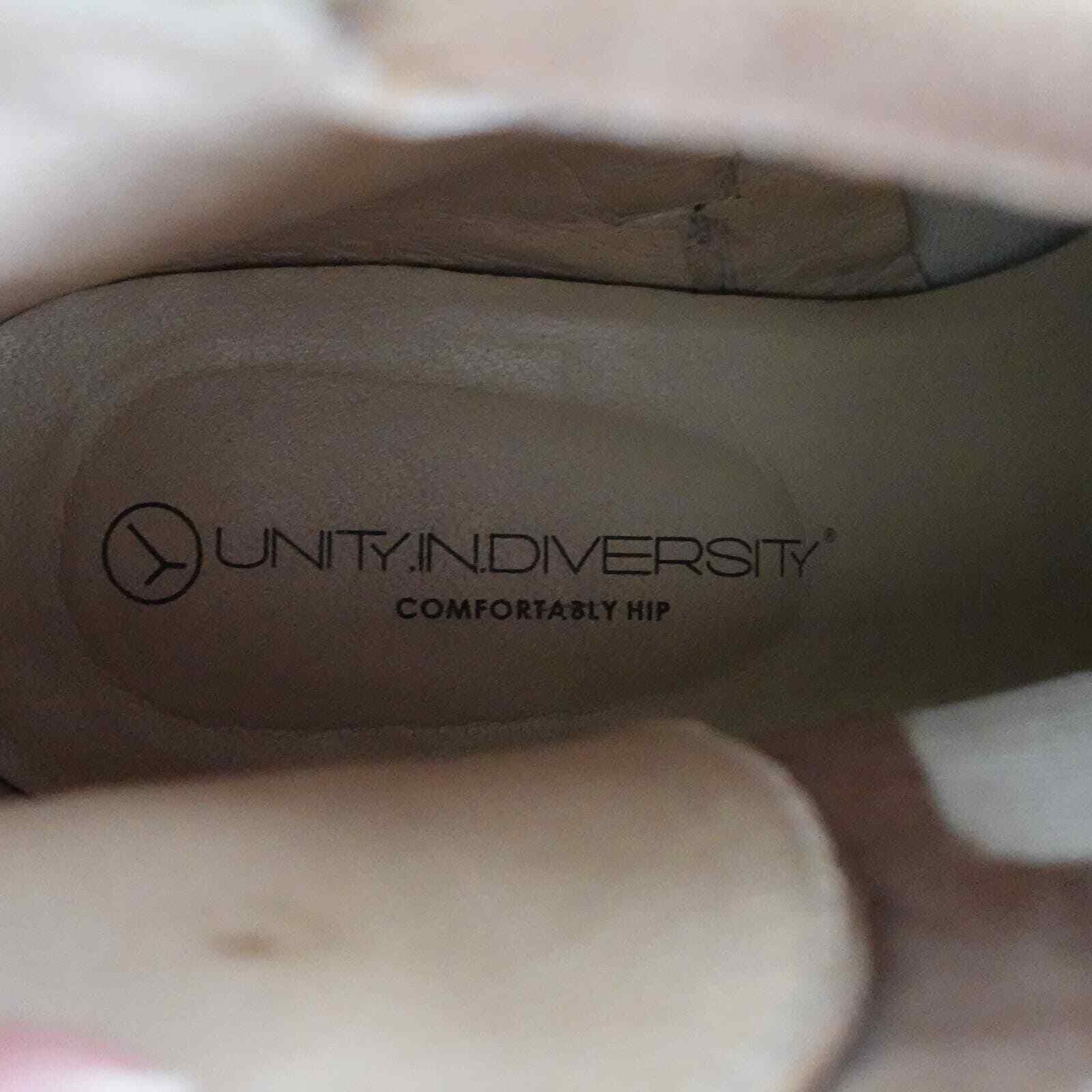 Unity in Diversity Ginger Light Brown Suede Almon… - image 11
