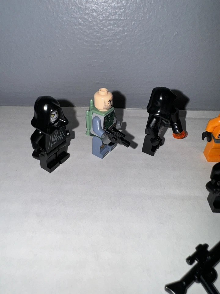 LEGO Star Wars Minifigura Lote De 7 - Boba Fett, Vader, Sidious, Piloto, Malakili Foto 4 de 4