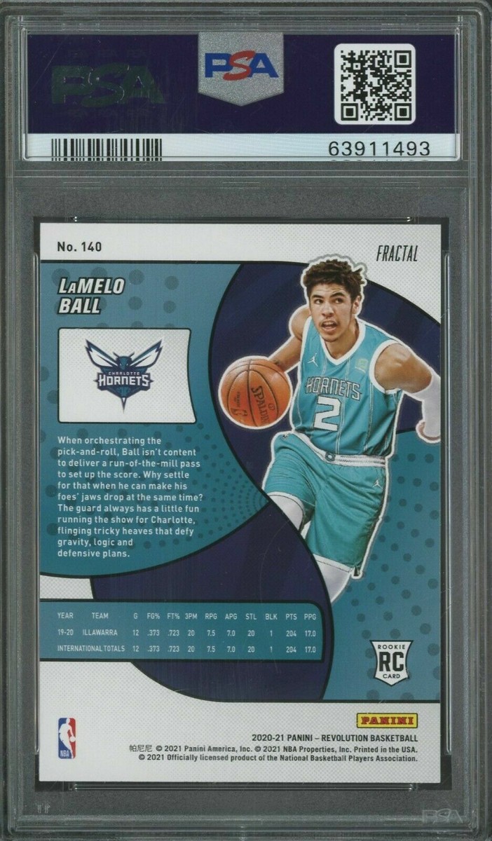 その他 Nba revolution Lamelo ball PSA 10 2020-21 Panini Revolution Fractal LaMelo Ball Rookie #140 RC