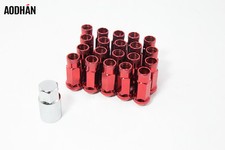 20pcs  Aodhan Xt51 Red Steel Jdm Extended Lug Nuts 12X1.25 Wrx 240Sx S14 Sti