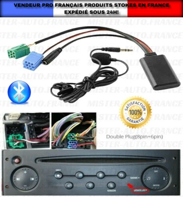 ADAPTATEUR BLUETOOTH RENAULT ★AUTORADIO UDAPTE LIST SCENIC MEGANE 2 MODUS TRAFIC