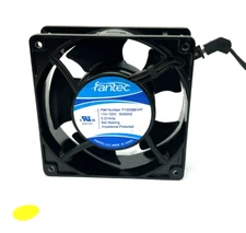 FANTEC F12038B1HT CABINET COOLING FAN AND POWER CORD 120VAC OAL 4-23/32"