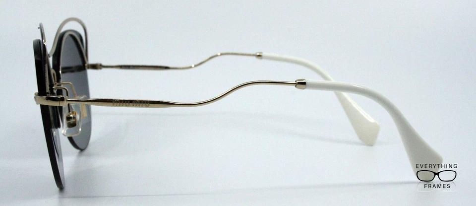 Gafas de sol Miu Miu MU50T UE6-3A0 3N negras/doradas nuevas auténticas 60 Foto 4 de 4