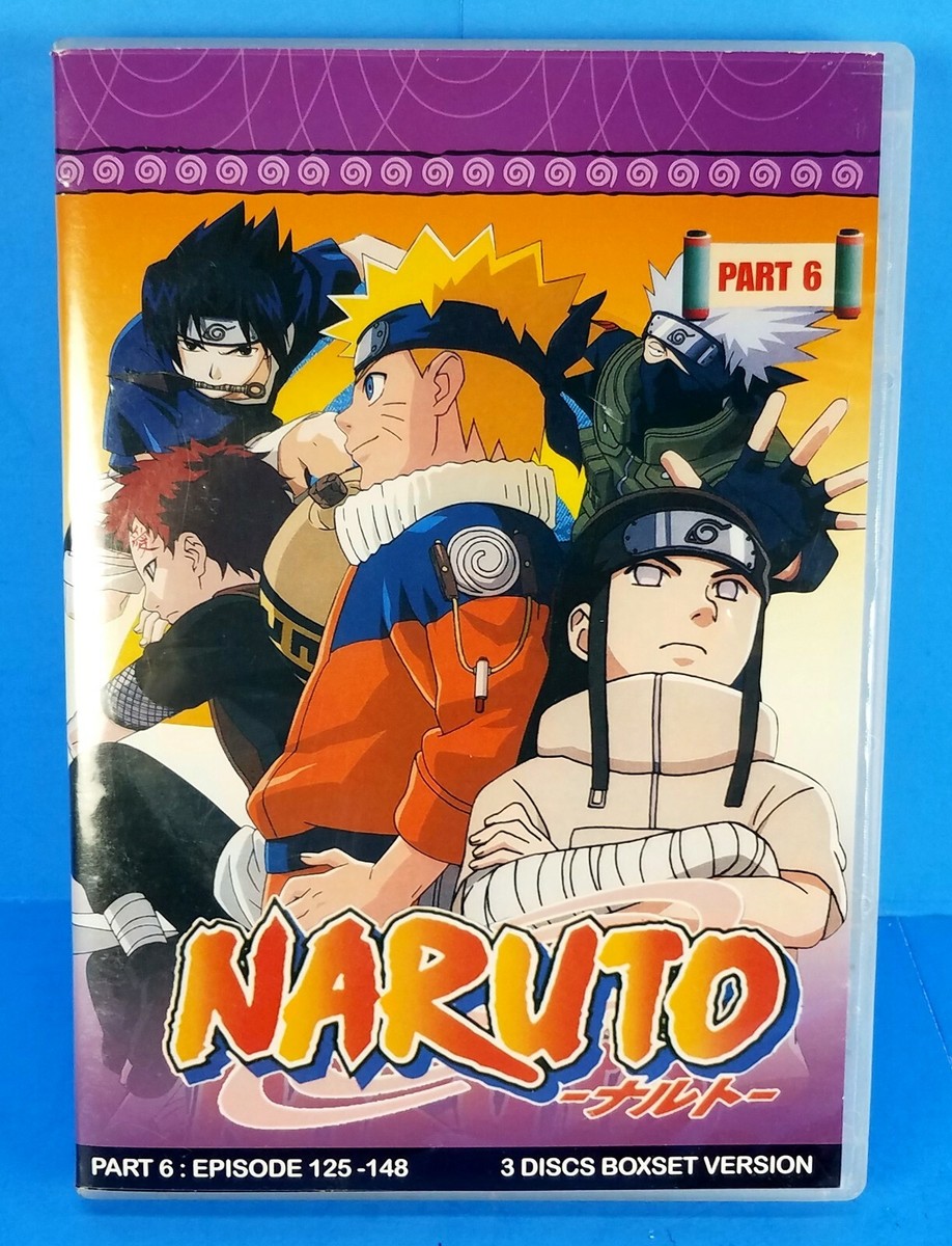 ナルト　DVD NARUTO Naruto Part 6 Episodes 125-148 3 Disc DVD Boxset Version