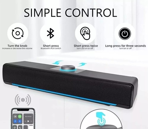 HEANTTV Speakers for Desktop Monitor Computer Soundbar Laptops Tablets Bluetooth - 第 2/4 張圖片