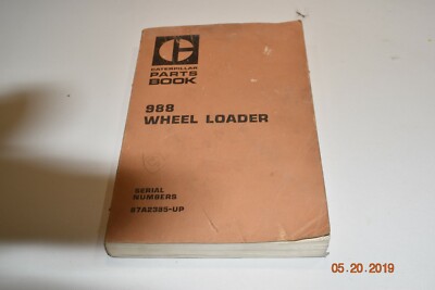 Cat Caterpillar 988 Wheel Loader Parts Manual Catalog Book List 87a 