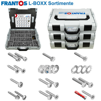 Frantos L-BOXX Schrauben Sortiment Metrisch Montagekoffer Schraubensortiment Set