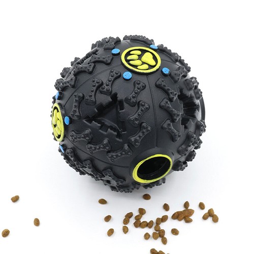Pet Dog Ball Tough Treat Sound Activity Training Squeaky Chew Toy FT - Picture 9 of 22