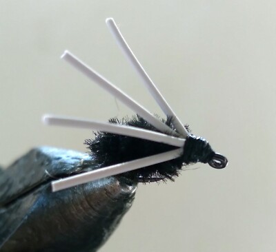 Bully Spider Fly Black Bull Bluegill Spider for, Panfish, Bass