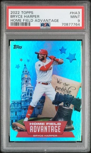 2022 Topps Home Field Advantage #HA3 Bryce Harper Philadelphia Phillies PSA 9
