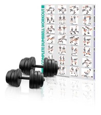 Bestfor Adjustable Dumbbells Weight Lifting Training Set 15kg to 30kg
