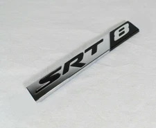Chrysler 300 Jeep Grand Cherokee SRT8 Emblem Rear Trunk Black Chrome SRT-8 Badge