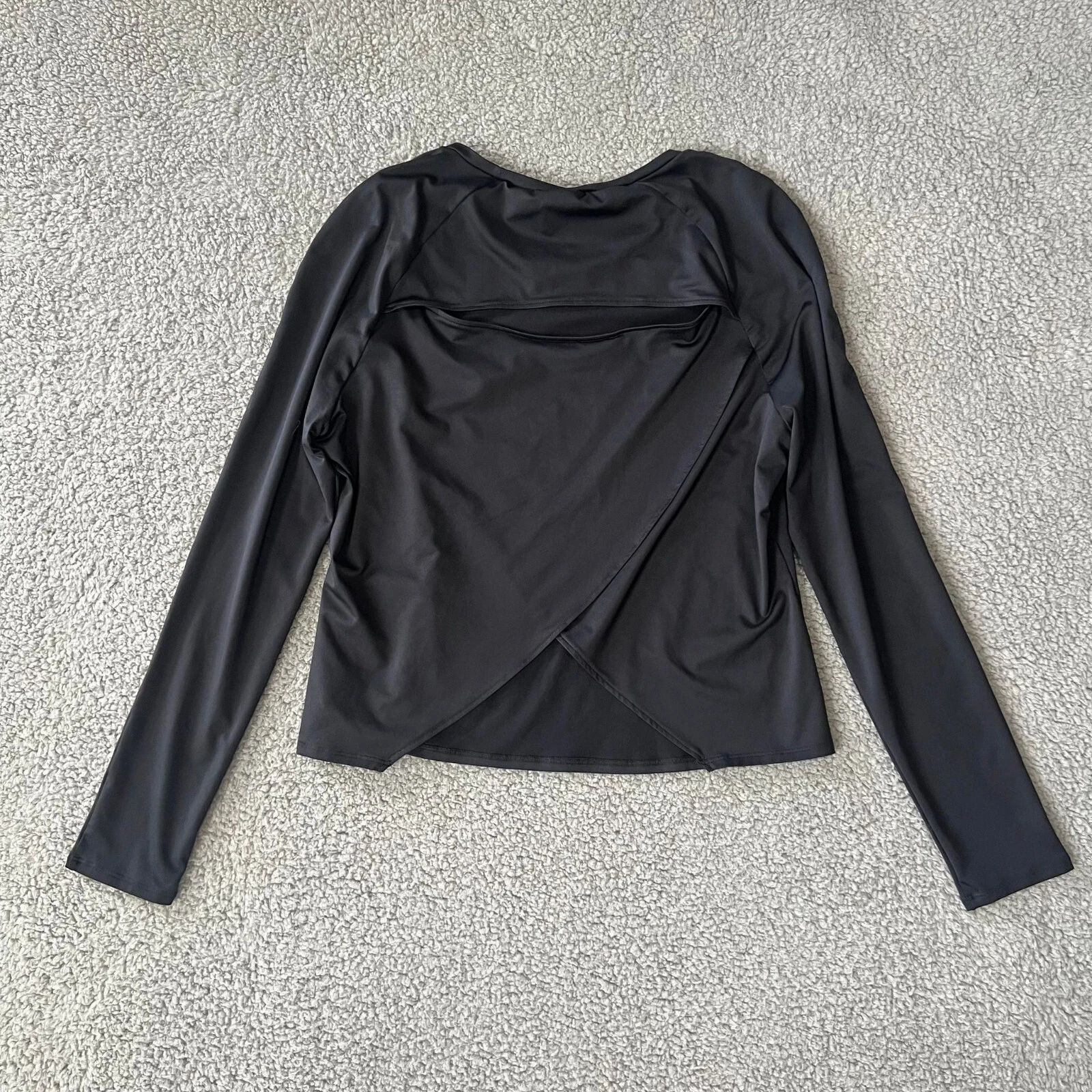 gymshark euphoria long sleeve cut out back shirt