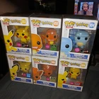Funko Pop Pokémon Flocked Bulabasaur Charmander Squirtle Pichu Pikachu Protecter