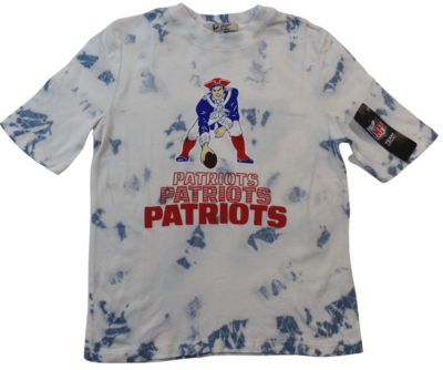 Junk Food Womens NFL New England Patriots Team Spirit Tie-Dye T