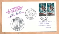 APOLLO 12 LAUNCH NOV 14,1969 LAS PALMAS  TRACKING STA IKARUS SPACE  COVER NASA