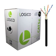 Cat5e Unshielded Ethernet Network Cable CCA 1000ft Direct Burial UTP 350Mhz