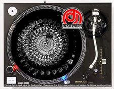 Geo Explosion - 7"-12" DJ slipmat for LP turntable record player 
