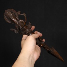 440g Ancient Chinese Handcrafted Brass Exquisite religion vajra pestle gift s95