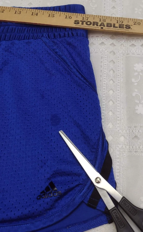 Pantalones cortos Adidas para mujer grandes azules negros ropa deportiva para correr  Foto 4 de 4