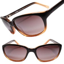 Deadstock Y2K Genuine Vintage Black Brown Two Tone Rectangle Sunglasses