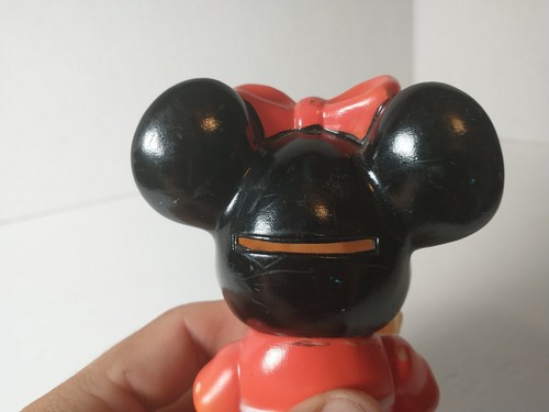 Hucha Minnie Mouse Walt Disney Productions 5,75" Hecha en Corea De Colección LEER - Imagen 3 de 9