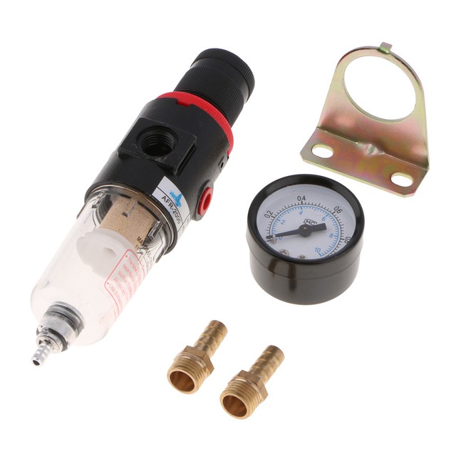 Plasma Air Filter Air Compressor Pressure Regulator with Gauge M8 0