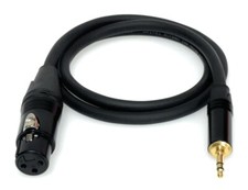 DG Systems - Cavo MiniJack 3.5 / XLR femmina per videocamera, pc - Made in Italy