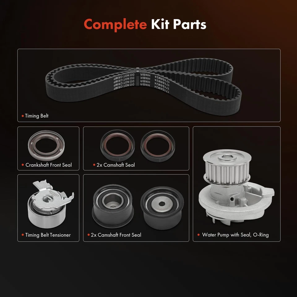 8x Kit de correa de distribución y bomba de agua para Chevrolet LUV 1998 Isuzu Rodeo 98-03 Amigo Foto 2 de 4