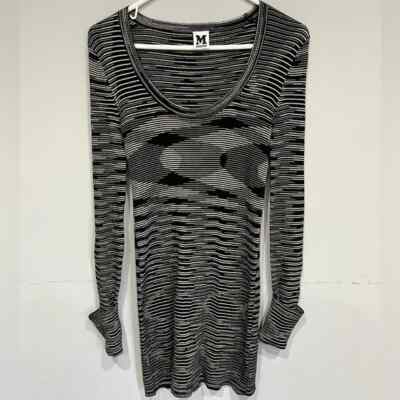 missoni black and white dress Missoni Black White & Beige Wool Dress sz 6 main image 1