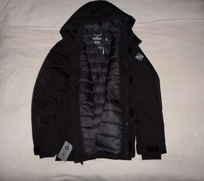 Mens Hollister by Abercrombie&Fitch Water Resistant Parka Jacket