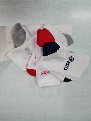 ASICS Crew Socken 3 Paar Unisex Sport 321744-0187 Weiß Color Mix