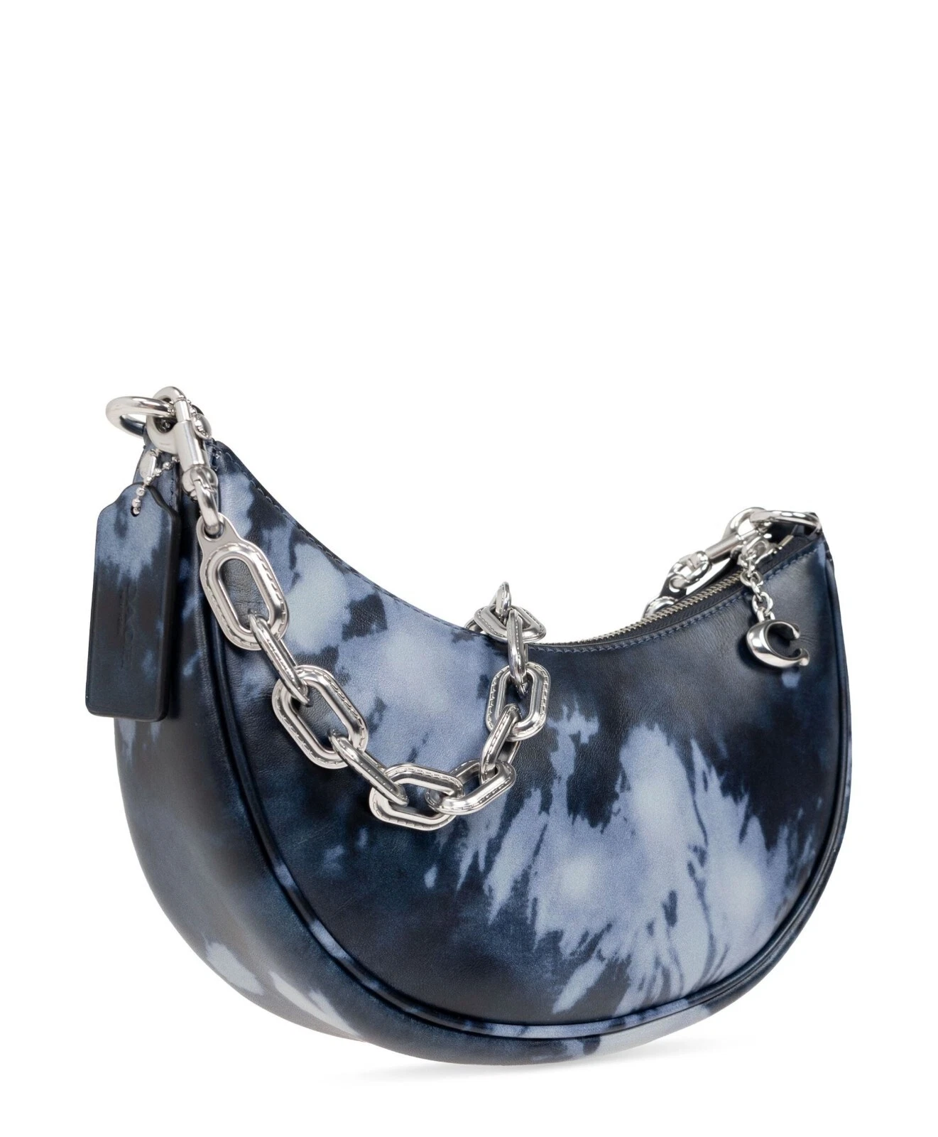 Borsa a tracolla Coach Mira con stampa tie dye argento marina di mezzanotte (origine $450)