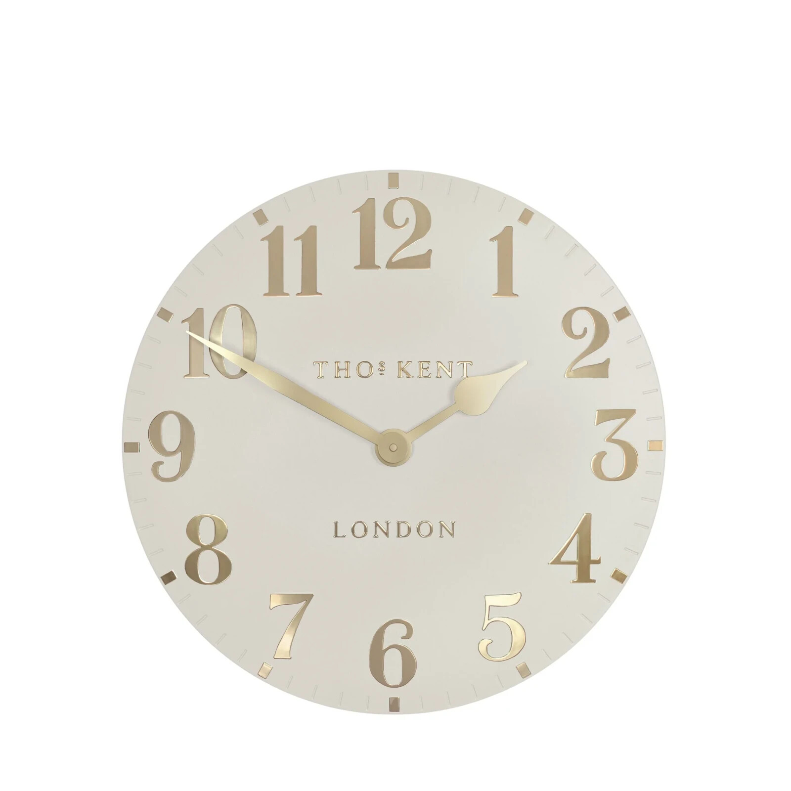 JOHN LEWIS NEW Thomas Kent Arabic Numerals Wall Clock, Oatmeal , 12