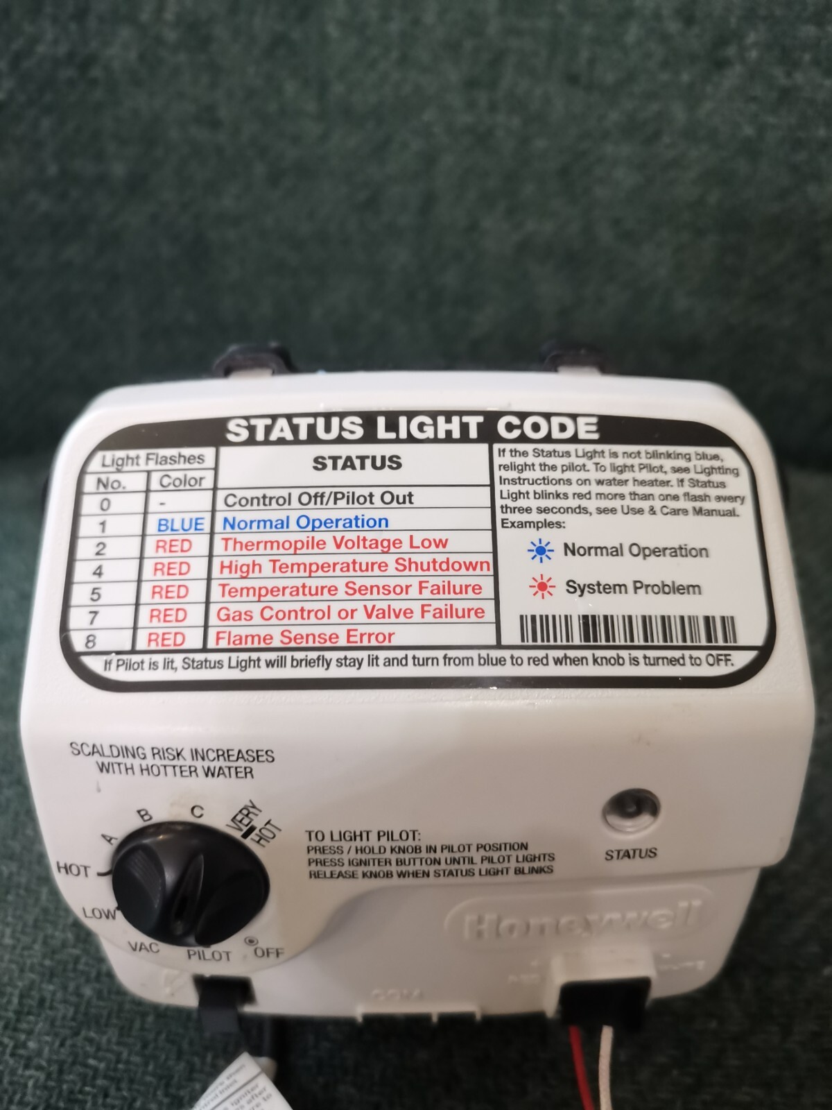 Honeywell / Rheem Natural Gas Water Heater Control Valve WV8840C1522 eBay