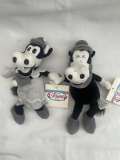 Disney Store Clarabelle And Horace 8" Bean Bag Toys RARE, RETIRED w/TAGS