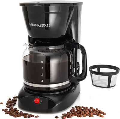 12 Cup Coffee Pot, Auto-Off & Reusable Filter, Large Drip Coffee Maker 12 Cup...