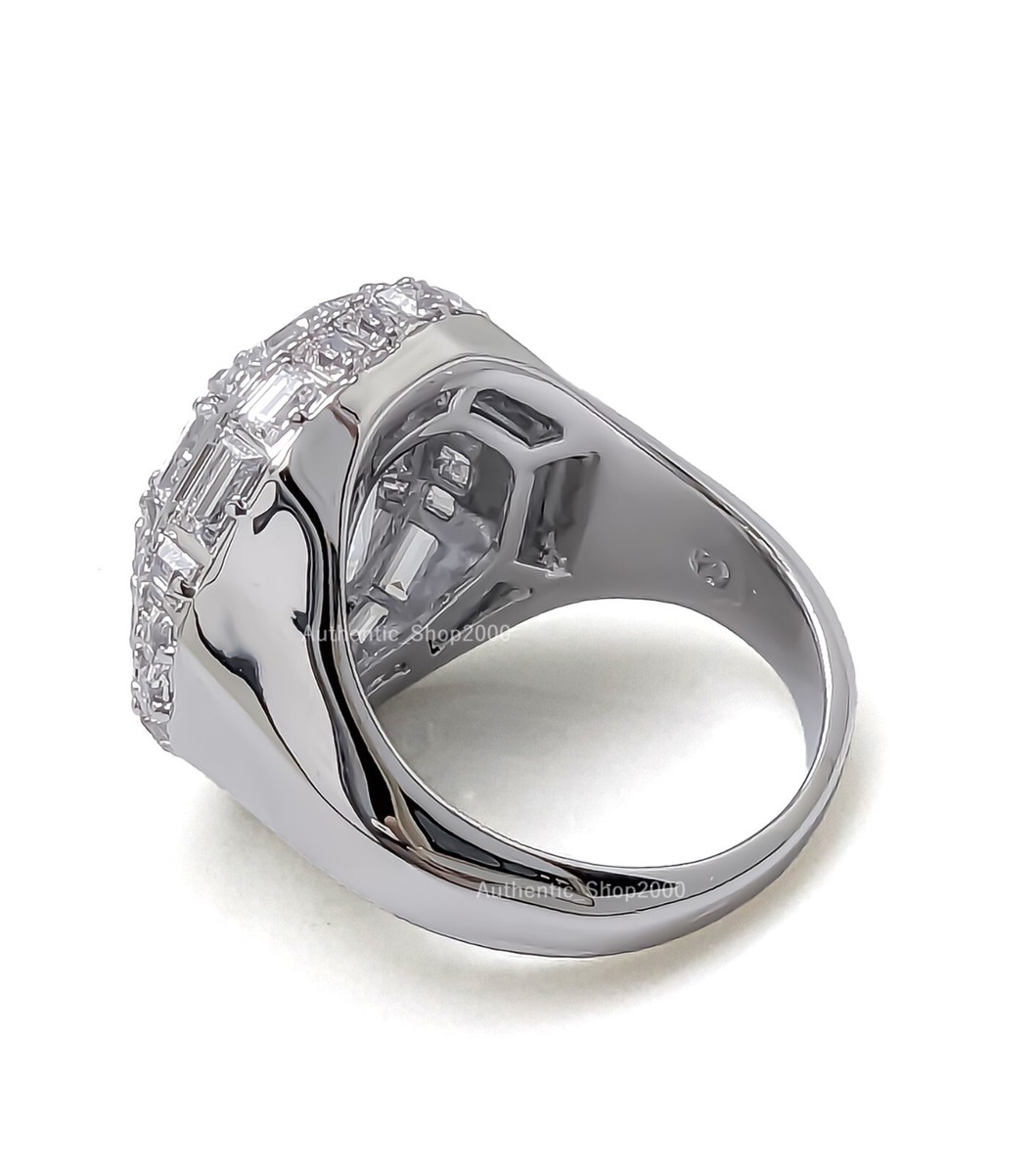 New SWAROVSKI White Rhodium Large Cocktail Vintage Retro Mesmera Ring 5674296 9 New SWAROVSKI White Rhodium Large Cocktail Vintage Retro Mesmera Ring 5674296 9