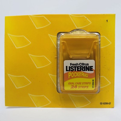 Listerine pocketpaks Fresh citrus (012547444117)