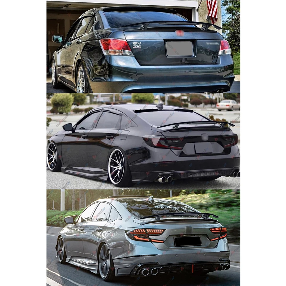 Alerón trasero de carbono para Honda Accord Coupe 08-12 46" estilo GT Foto 2 de 4