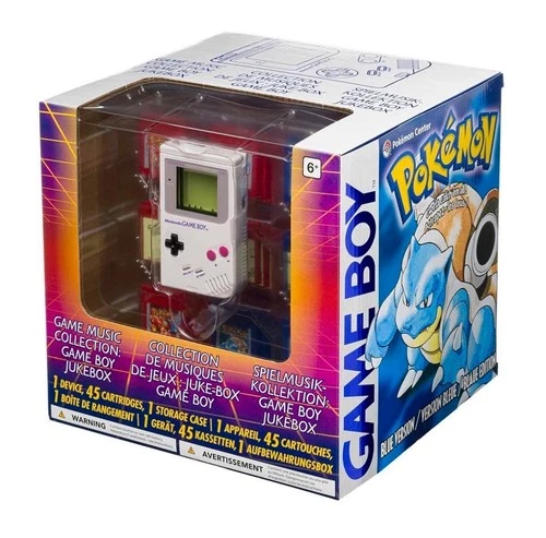 Pokemon Center - Red & Blue Gameboy Music Collection Jukebox - In Hand