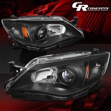 Pair Black Amber Oe Style Projector Headlight Lamps For 2008-2011 Subaru Impreza Pair Black Amber Oe Style Projector Headlight Lamps For 2008-2011 Subaru Impreza