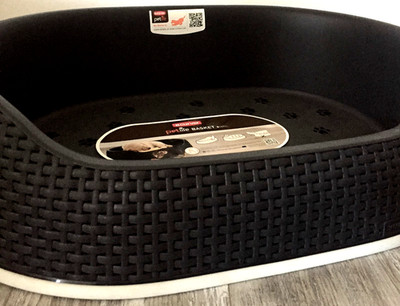 Curver petlife Basket Gr. S Hundebett Katzenbett oval grau 69x51x17cm ER54