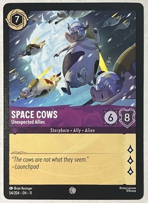 Lorcana Normal Space Cows - Unexpected Allies Winterspell 54/204 Common NM