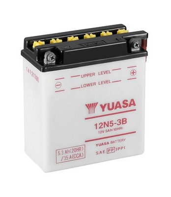 YUASA Battery with Electrolyte 12N5-3B COMBIPACK