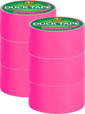 Brand Color Duct Tape, 1.88 Inches X 15 Yards, 6-Roll, Neon Pink 1265016 C 