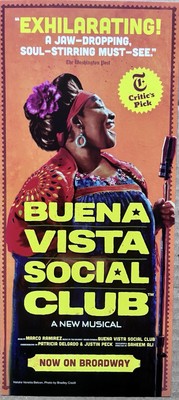 BUENA VISTA SOCIAL CLUB - NEUER BROADWAY MUSIKTHEATER FLYER - GRAMMY PREISGEKRÖNT