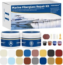 Fiberglass Boat Repair Kit Color Match , The size is suitable., Multicolor