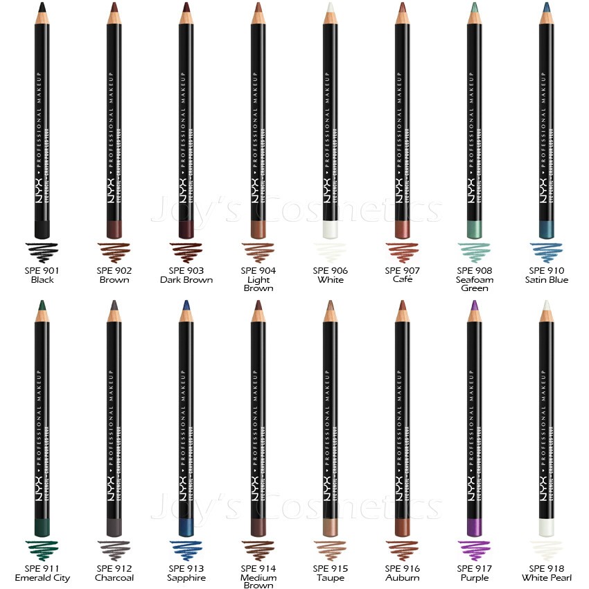 12 NYX Slim Eye Pencil / Eyeliner - SPE ""Pick Your 12 Color"" Joy's cosmetics