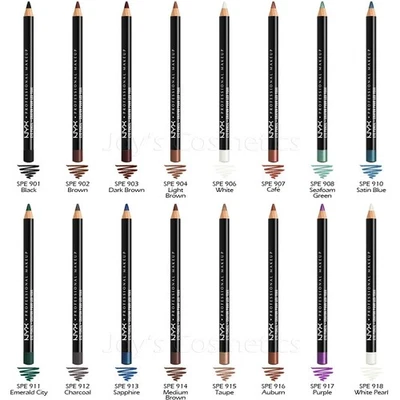 12 NYX Slim Yeux Crayon/Eye-Liner - Spe " Choisissez Votre 12 Couleur " Joy's - Photo 1/2